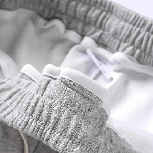Wulasford Men's Lightweight Cotton Sweatpants with Pockets Drawstring Joggers Workout Pants for Lounge,Gym,Running thumbnail 2