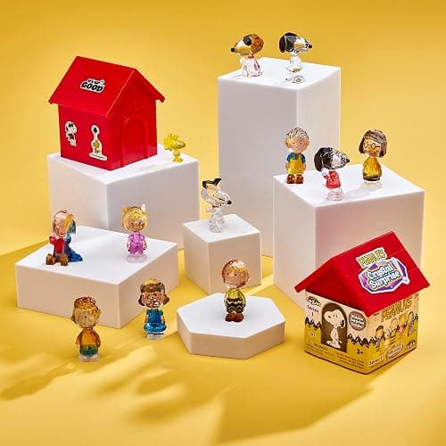 Cra-Z-Art Peanuts Crystal Surprise, Mini Plastic Crystal-Like Figures and Snoopy House Collectible Blind Bag Inspired Kids Toys for Ages 3 and Up thumbnail 3