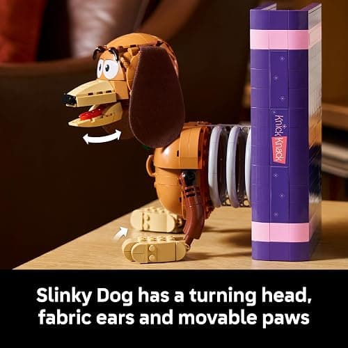 LEGO Disney and Pixar Toy Story Slinky Dog Bookends - Building Set for Adults, Ages 18+ - Disney Gifts for Fans - Bedroom, Shelf or Office Decor - 43301 thumbnail 5