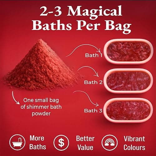 Stsfybaths Red Shimmer Bath Bomb in A Bag - Handmade Strawberry Scented Bath Bombs for Women, Kids and Men - Bulk Bathbomb Fizzies Perfect for Boys and Girls All Ages (Small, Red) thumbnail 4