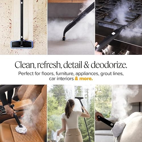 Dupray Neat Steam Cleaner with 27-Piece Accessory Kit – High-Performance Chemical-Free Cleaning for Floors, Cars, Tiles, and More, *Kills 99.9% of Bacteria & Viruses (incl. x16 assorted brushes) thumbnail 4
