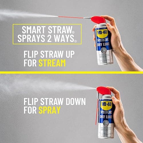 WD-40 Specialist Dry Lube with Smart Straw, Lubricant for Corrosion Protection on Table Saws, Drills and Lathes, Industrial Strength Friction-Reducing Formula, 10 Oz. thumbnail 3
