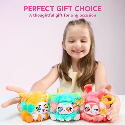 Klever Kits DIY Plush Keychain Making Craft, DIY Arts & Craft Set with 3 Models, Create Your Own Stuffed Keychain for Boys and Girls Ages 6 7 8 9 thumbnail 6