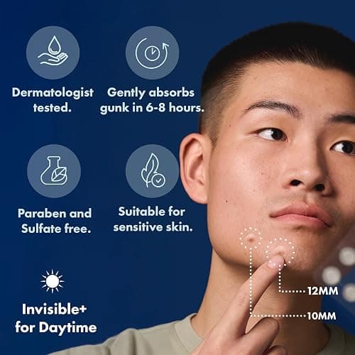 Hero Cosmetics Mighty Patch Invisible+ – Barely-there Hydrocolloid Patch for Pimples on the Face, Day-time Patches for Sensitive Skin, 39 Count thumbnail 2