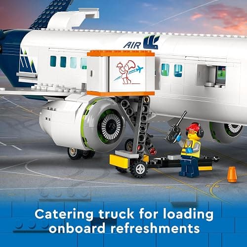 LEGO City Passenger Airplane Toy - Building Set for Boys & Girls, Ages 7+ - Educational Gift for Kids - W/Buildable Vehicle Toys & 9 Minifigures - 60367 thumbnail 5