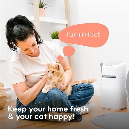 Litter Genie Style Pail |Cat Litter Waste Disposal System for Odor Control | Includes 1 Square Refill Bag, Made in Canada thumbnail 10