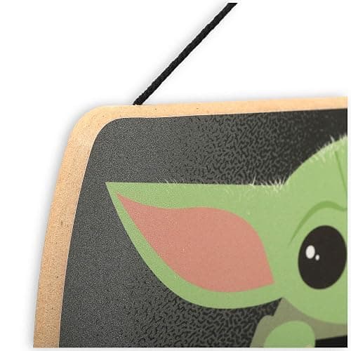 Disney Star Wars: The Mandalorian Baby Yoda Force is Strong With This Little One Hanging Wood Wall Decor - Grogu, The Child thumbnail 6