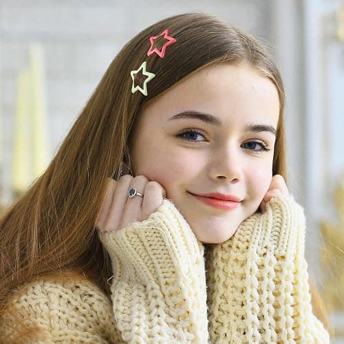 Joez Wonderful 20 Pcs Multicolor Star Hair Clips, 1.18"/3cm Metal Snap Hair Clips, Cute Star Clips Hair Barrettes, Non-Slip Fashion Hair Accessories for Women Girls (10 Colors) thumbnail 6
