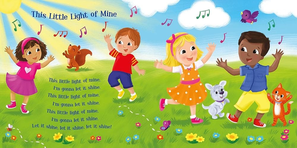 Jesus Loves Me & Other Bible Songs - Christian Sound Book for Toddlers | Interactive Board Book w/ 6 Songs & Lyrics | Faith-Based Learning thumbnail 4