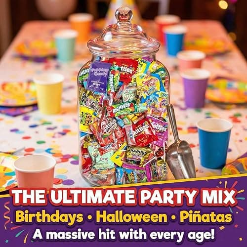Ultimate Assorted Candy Party Mix - 2 LB Bag - Mega Variety Bulk Assortment - Individually Wrapped Candy - Queen Jax - Variety Pack thumbnail 6