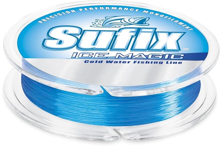 Sufix Ice Magic Fishing Line, Low-Temperature, All-Purpose Ice Fishing Monofilament for Smooth Handling and Cold-Weather Performance, 6 LB, Glacier Blue thumbnail 2