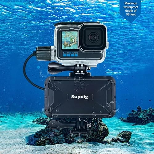 Suptig Portable Charger, 7800mAh Battery Pack Power Bank, Compatible for Gopro Mission 1 Pro Hero 13 Hero 12 11 10 9 8 7 6 5 4 3 3+ Session gopro max 2 DJI osmo AKASO Insta 360 Action Camera thumbnail 4