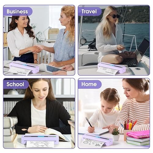Phomemo M832 Portable Thermal Printer, Portable Printers Wireless for Travel, Inkless Bluetooth Printer for Phone Laptop, Small Printer Support 8.5'' x 11''/A4/4.33''/3.15''/2.08'' Thermal Paper thumbnail 8