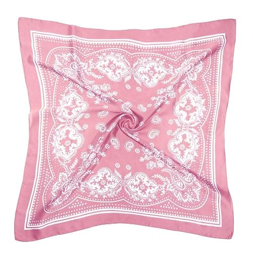 DOOBO Satin Head Scarf - 27.5 Inches Silk Bandana Hair Wrap Square Scarf for Women & Girls - Image 1