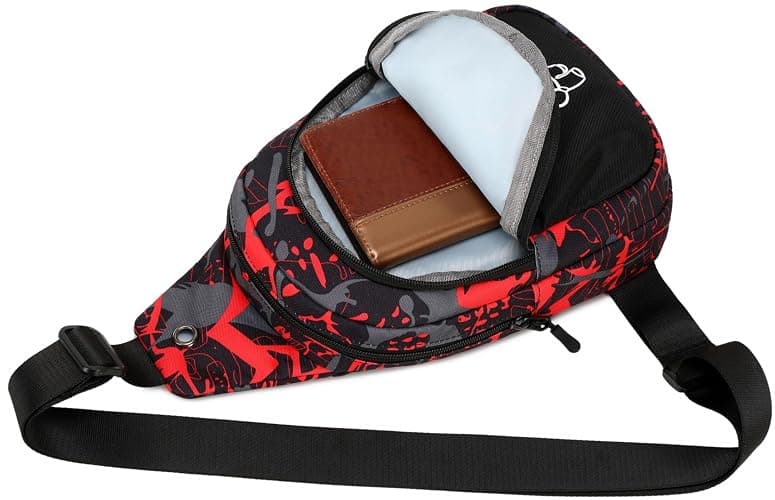Bluboon Small Sling Bag Crossbody Bags Camouflage Fanny Packs Chest Bag Travel Chest Gifts for Boys thumbnail 7