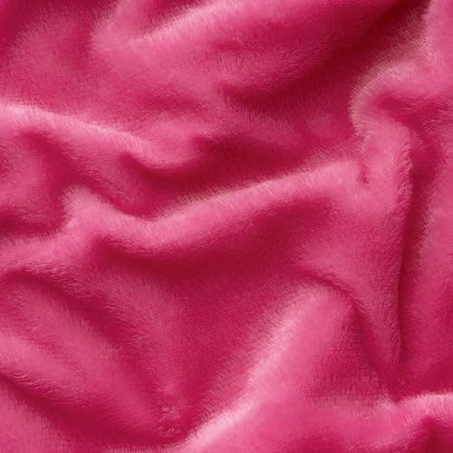 ANRODUO Pack of 2 Hot Pink Throw Pillow Covers Luxury Fluffy Pillows Faux Fur Decorative Pillows Plush Cushion Case Fuzzy Mongolian Merin Style for Bed Couch Sofa Living Room Fall Decor 18x18 Inch thumbnail 4