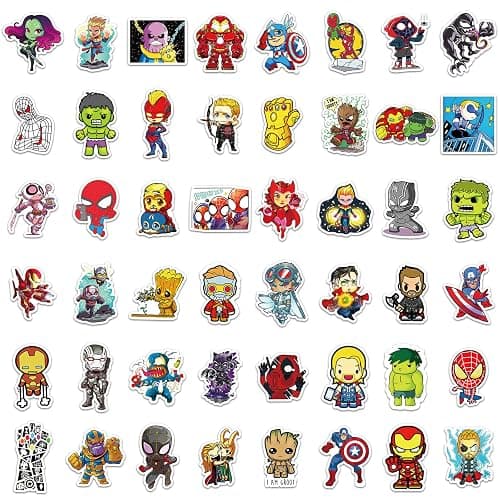 200PCS Cool Character Stickers Bulk for Boys Teens Adults | Decor for Water Bottles Skateboards Luggage Laptops Bumpers, Waterproof Vinyl thumbnail 5