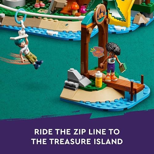 LEGO Friends Adventure Camp Tree House Building Toy - Pretend Play Toy Figures & Playsets for Girls & Boys, Ages 8+ Years - with 5 Mini Dolls & 5 Animal Figures - Gifts for Kids - 42631 thumbnail 5