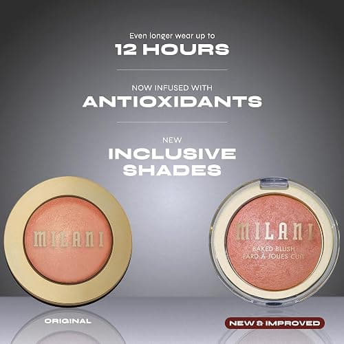 Milani Baked Blush, Makeup Powder Blush for Cheeks - Dolce Pink | Radiant, Multidimensional Color Infused With Skin-Loving Ingredients. Long-Lasting, Buildable Baked Blushes Made In Italy. thumbnail 7