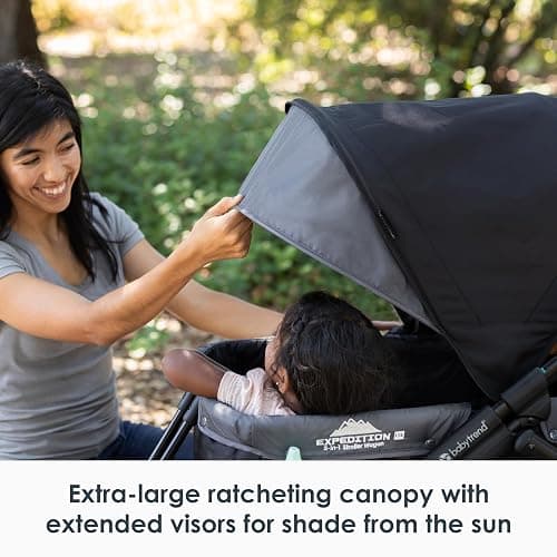 Baby Trend Expedition® LTE 2-in-1 Stroller Wagon, Madrid Black thumbnail 12