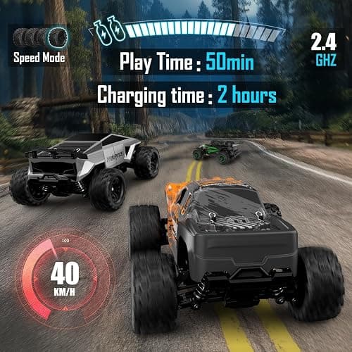 kolegend 2-in-1 RC Cyber Monster Truck & Drift Car for Adults 1/18 Scale 4WD 40KM/H All-Terrain Fast RC Car with 2.4Ghz Radio, 2 Batteries & 2 PVC Shells RTR thumbnail 3