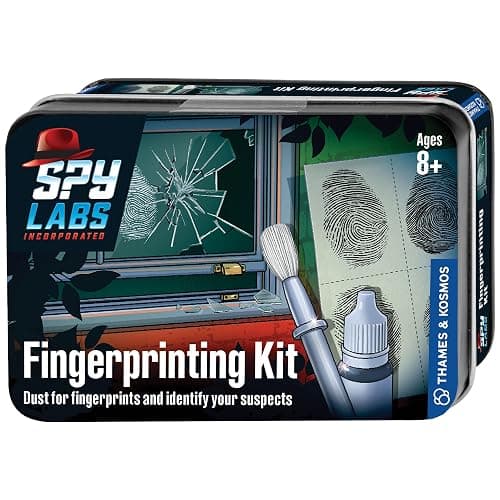 Thames & Kosmos Spy Labs Inc: Fingerprinting Kit Identify, Collect, Analyze Fingerprint Evidence | Essential Tools and Tricks of The Trade from The Detective Gear Experts for Young Investigators - Image 1