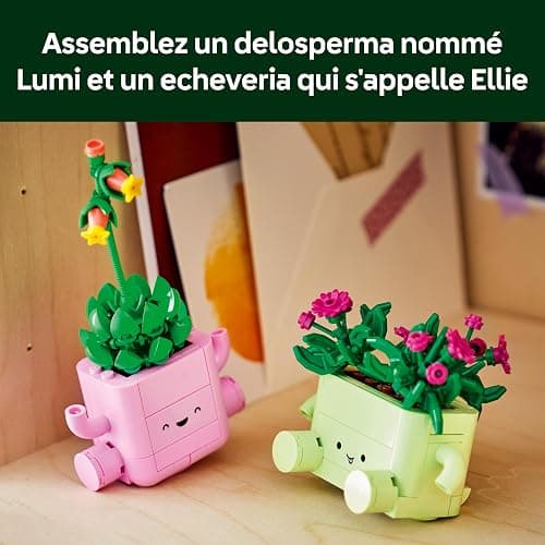 LEGO Botanicals Petites Plantes Dansantes - Set de Fleurs Artificielles - 2 Fausses Plantes & 2 Pots Couleur Pastel pour Décoration de Chambre - Idée de Cadeau DIY pour Fille dès 9 ans ou Adulte 11506 thumbnail 3