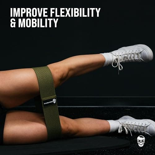 Hip Bands for Booty Workouts | Non Slip Fabric Band Set with 3 Levels - Resistance Bands for Legs & Hip - for Men & Women thumbnail 7