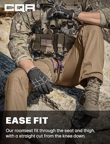 CQR Men's Tactical Pants, Water Resistant Ripstop Cargo Pants, Lightweight EDC Work Hiking Pants, Outdoor Apparel thumbnail 5