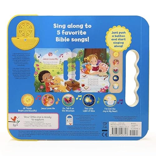 Jesus Loves Me 5-Button Songbook - Perfect Gift for Easter Baskets, Christmas, Birthdays, Baptisms, and More (Little Sunbeams) thumbnail 10