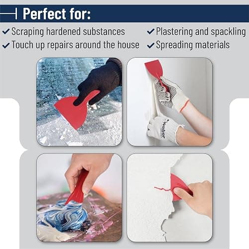 Bates- Paint Roller Kit, 19 pcs, Roller Set with Microfiber Sleeves & Frame, Tray, Angled Brush & Foam Brush, Paint Scrapers and More for Walls, Cabinets, Interior, Exterior, House Painting Supplies thumbnail 9