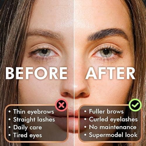 Lash Lift Kit & Eyebrow Lamination Kit, 2-in-1 Solution, At-Home Brow Lamination, Beginner/Professional, Eyelash Lift, 15 Applications, Lasts 6-8 Weeks, DIY Brow & Lash Perm - ABLK1 thumbnail 2