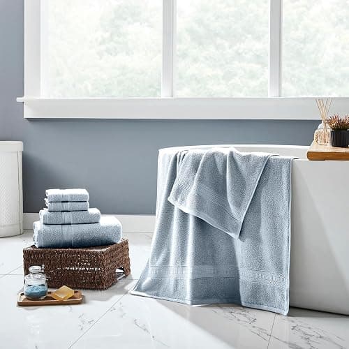 Modern Threads 6-Piece Rayon from Bamboo & Cotton Blend Towel Set - Ultra Soft & Absorbent, Dawn thumbnail 2