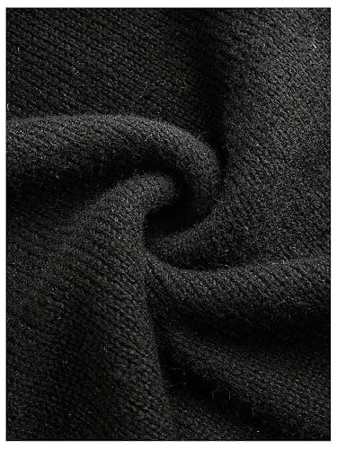 SOLY HUX Women's Cold Shoulder Ripped Sweater Goth Punk Long Sleeve Fitted Jumper Pullovers thumbnail 4