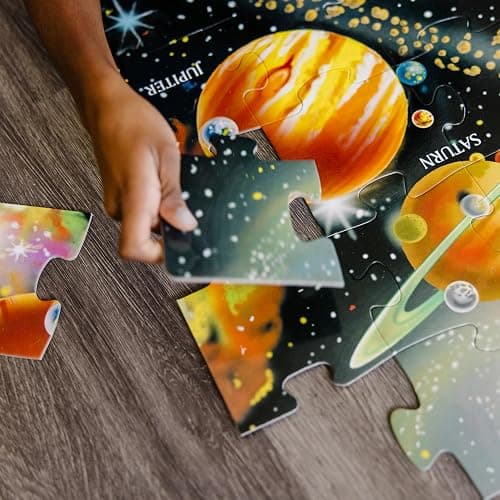 Melissa & Doug Solar System Floor Puzzle, 48 pc Jumbo Jigsaw Puzzle, Educational Screen Free Activity for Toddler, Preschoolers and Kids Ages 3+ (2 x 3 Feet) - FSC Certified thumbnail 5