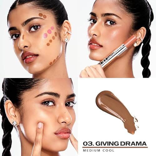 Sacheu Liquid Contour STAY-N Long Wear Cream Contour Makeup — Long Lasting, Blendable, & Lightweight Formula — Vegan & Cruelty-free, Giving Drama thumbnail 2