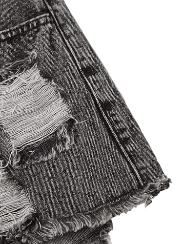 WDIRARA Women's High Waisted Raw Hem Distressed Ripped Casual Denim Shorts thumbnail 4