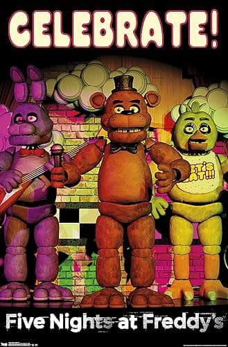 Trends International Five Nights At Freddys Celebrate Wall Poster 22.375" x 34" - Image 1