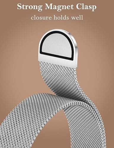 BEEXI Stainless Steel Magnetic Loop Compatible with Apple Watch Band 41/40/38/49/46/45/44/42mm Women Mesh Celtic Knot Dressy Strap for iWatch Series 11/10/9/8/7/6/5/4/3/2/1/Ultra(1/2/3)/SE(1/2/3) thumbnail 3
