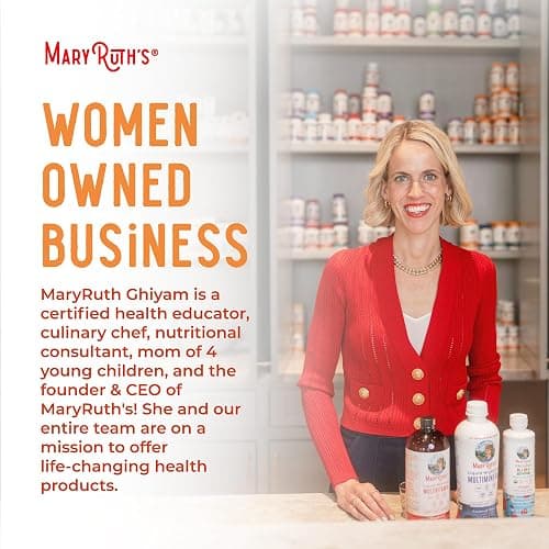 MaryRuth's Liquid Multivitamin + Hair Growth Travel Pack | 8 ct | Biotin 10000mcg | Lustriva Hair Growth Supplement | Clinically Tested in Women for Thicker Hair & Facial Wrinkle | Ages 18+ | 1 Fl Oz thumbnail 9