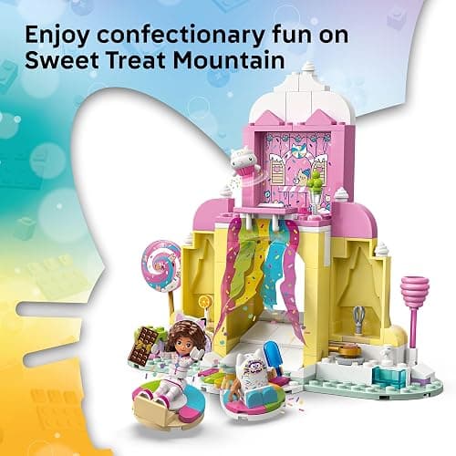 LEGO Gabby’s Dollhouse Sweet Treat Mountain & Kitty Garden Building Blocks - Pretend Play & Learning Toy for Girls & Boys, Ages 4+ - W/Gabby & Pandy Paws Figures - Gift Idea for Birthdays - 11205 thumbnail 5