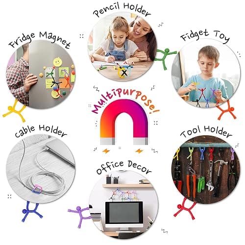 MAGMEN Strong Magnetic Fidget Toys for Kids & Adults - 20 Pack Sensory Toys for ADHD Autism Anxiety - Educational STEM Building Set - Travel Desk Toys - Stress Relief for Focus & Calm Ages 3+ thumbnail 9