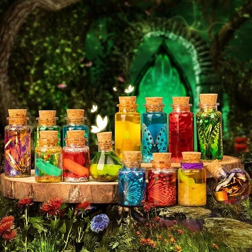 Alritz Fairy Potions Kit, Magic Mix Kit 20 Bottles, Christmas Gifts Decorations Ornaments Garden Crafts Birthday Gifts Toys for Girls and Boys 6 7 8 9 10 11 12+Years Old Families Party Indoor Outdoor thumbnail 5