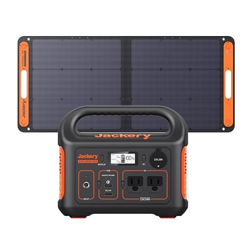 Jackery Solar Generator 300, 293Wh Backup Lithium Battery with 1XSolar Panel SolarSaga 100W, 110V/300W Pure Sine Wave AC Outlet for RV Outdoors Camping Travel Blackout - Image 1
