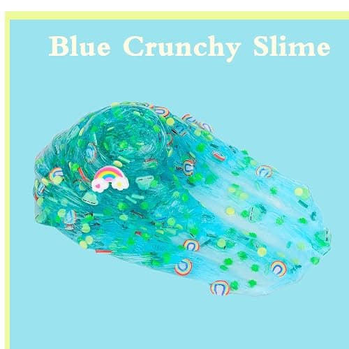 4 Piece Kit Jelly Crunchy Slime, Red Cherry,Blue Rainbow Yellow Lemon and Green Mermaid Jelly Crunchy Slime, Super Soft and Non-Stick, Birthday Gift Slime Party Gift thumbnail 4