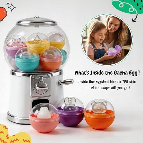 Geoynas DIY Stress Ball Kit for Adults – Squishy Stretch Pinch Toy | 13 fillers, 14 skins, pliers, bowl, mix spoon & 3 sealants. Squeeze & stretch for stress needoh. Case & gift bag. thumbnail 3