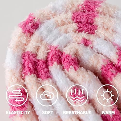 Tavaleu Fuzzy Socks for Women, Fluffy Socks Women, Winter Cozy Sock, Warm Slipper Home Sleeping Sock for Womens thumbnail 2