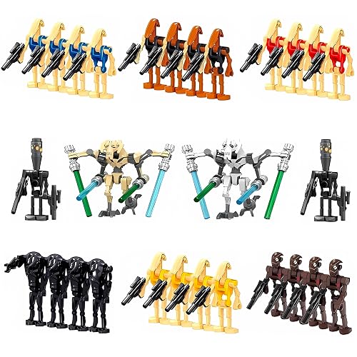 Toysvill Battle Robots Building Block Set | Generals + Droids Minifigures (28 PCS/Set) with Weapons thumbnail 2