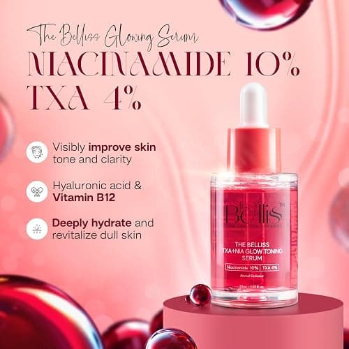 Belliss Niacinamide 10% + Tranexamic Acid 4% Serum (TXA + NIA) – Niacinamide Serum for Face, Dark Spot Correcting, Brightening & Hydrating – Fragrance-Free, Sensitive Skin Safe, Made in Korea (30ml) thumbnail 6