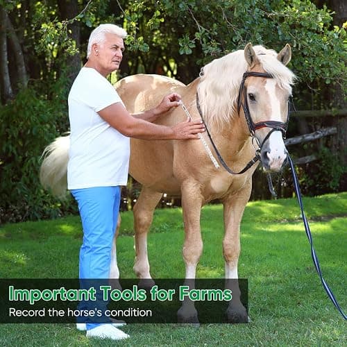 Konohan Horse Measuring Tape for Height and Weight Multifunctional Horse Weight Tape Portable PVC Weight Measure for Horses, 8.2 Feet Long thumbnail 7